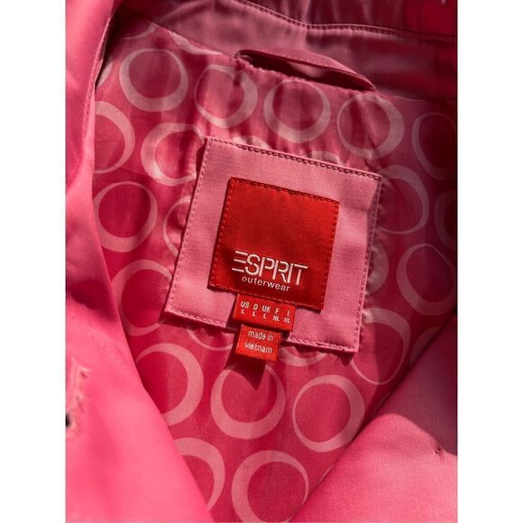 Esprit  3/4 length pink trench coat - L - Picture 7 of 8